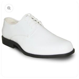 14M Men Dress Shoe Oxford Formal Tuxedo White Patent -VANGELO TUX-1